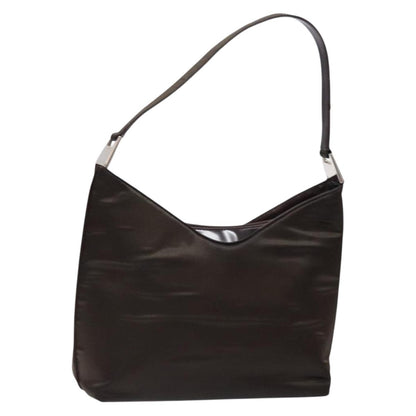 Gucci GUCCI Shoulder Bag Nylon Brown Silver 001 3017 Authentic 135184