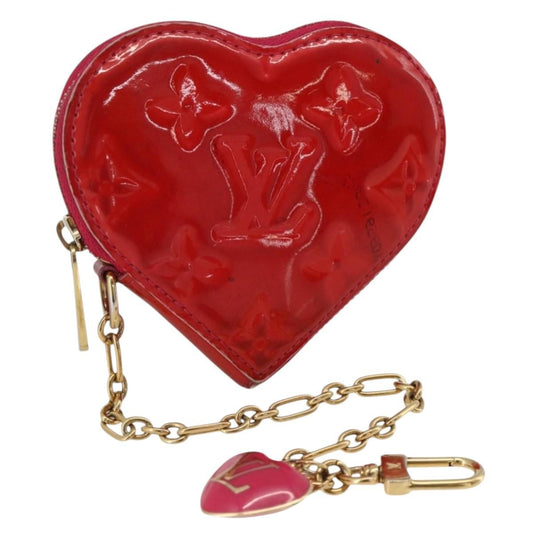 Louis Vuitton LOUIS VUITTON Vernis Porte Monnaie Coeur Coin Purse Rose Pop M93657 Authentic bs34319