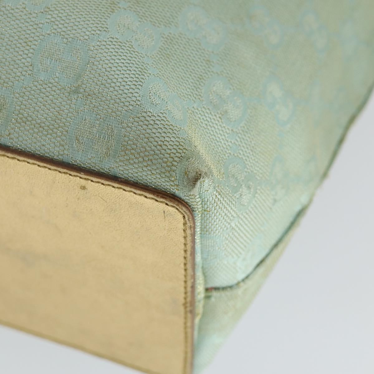 Gucci GUCCI GG Canvas Shoulder Bag 2 Set Baby Blue Beige Authentic 172063