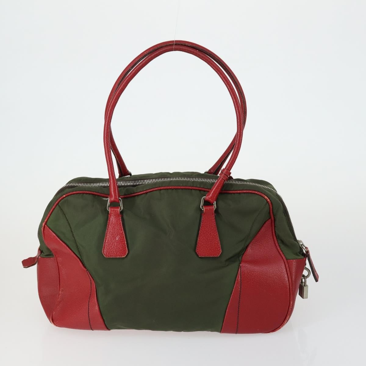 Prada PRADA Tote Bag Nylon 3 Set Black Khaki Authentic 151704
