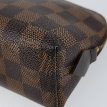 Louis Vuitton LOUIS VUITTON Damier Ebene Pochette Cosmetic PM Pouch N47516 LV Authentic 153562 Bag