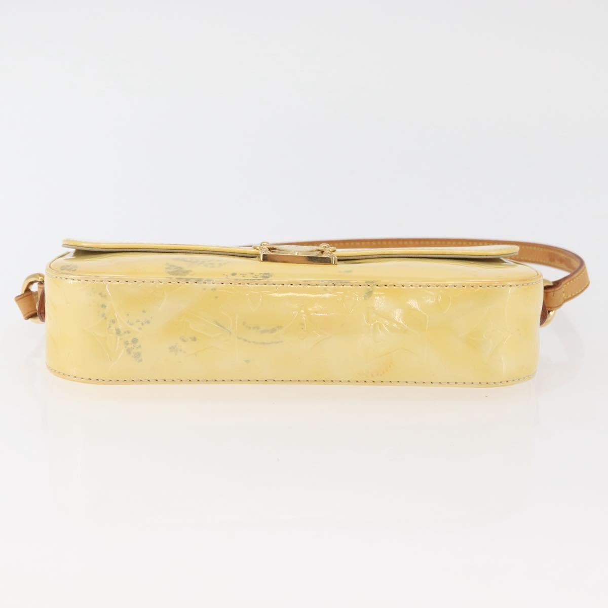 Louis Vuitton LOUIS VUITTON Monogram Vernis Malibu Street Bag Perle M91507 LV Authentic BAZ639