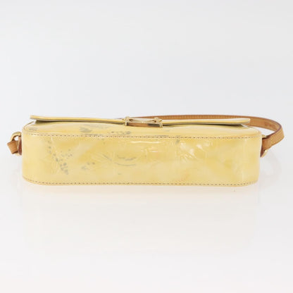 Louis Vuitton LOUIS VUITTON Monogram Vernis Malibu Street Bag Perle M91507 LV Authentic BAZ639