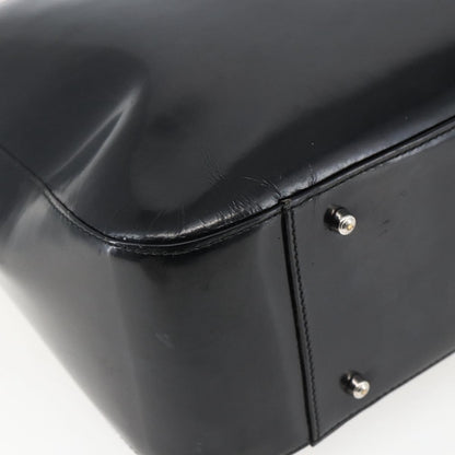 Gucci GUCCI Hand Bag Patent leather Black Silver 000 1013 0504 Authentic ka2334