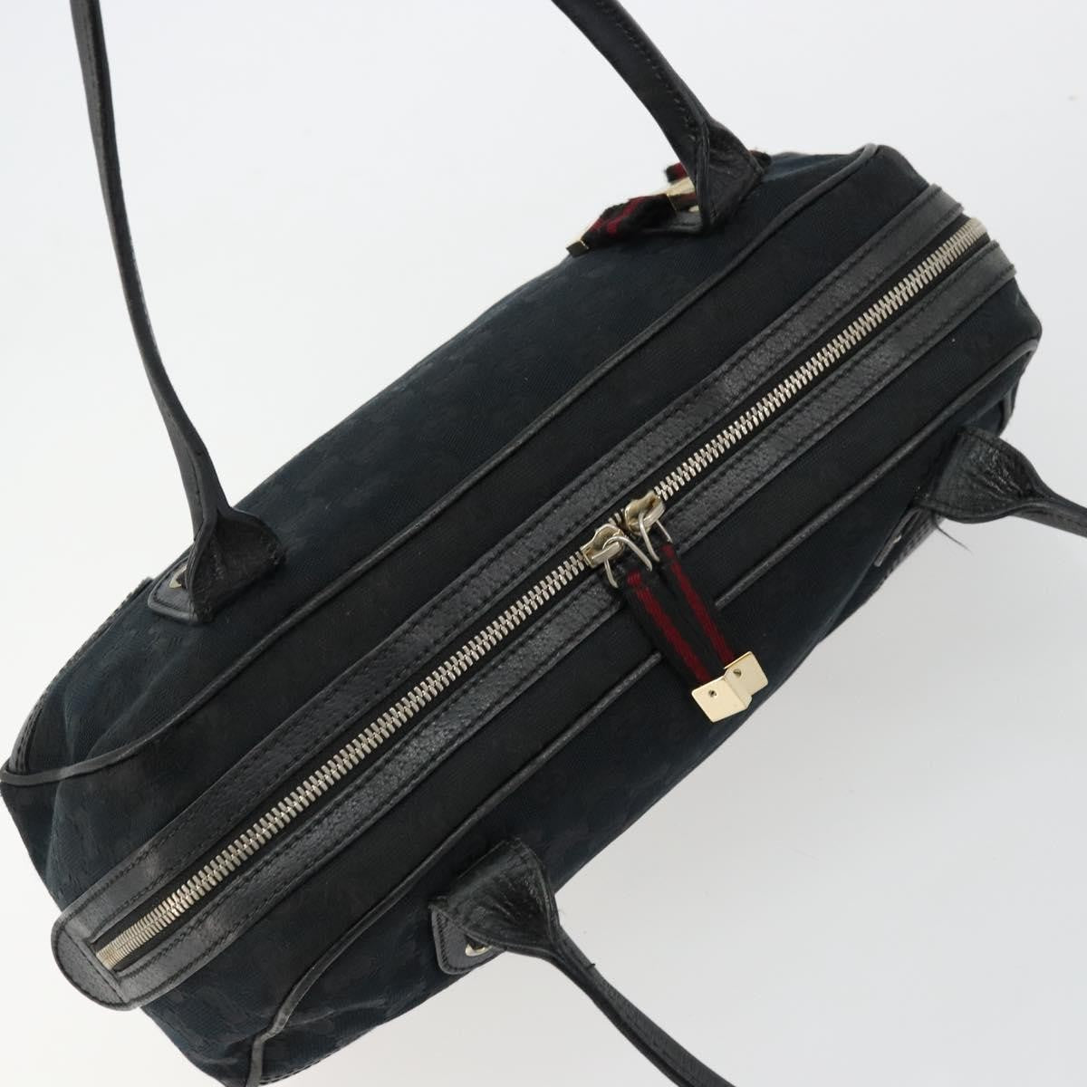 Gucci GUCCI GG Canvas Princi Hand Bag Black Gold 161720 Authentic 176928