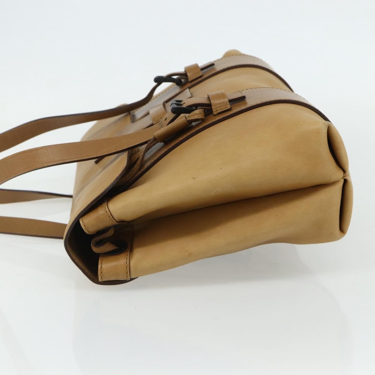 Gucci GUCCI Hand Bag Leather Beige 101287 Authentic 177601