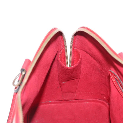 Louis Vuitton LOUIS VUITTON Epi Alma Hand Bag Castilian Red M52147 LV Authentic 158108