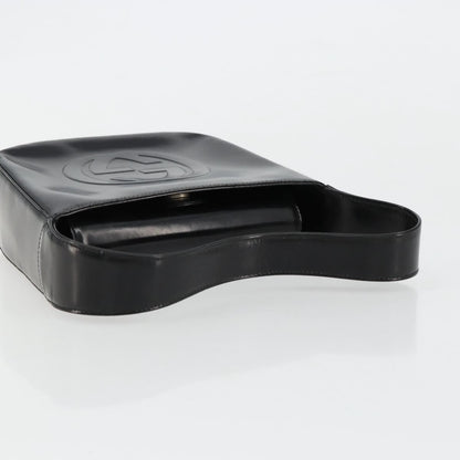 Gucci GUCCI Soho Hand Bag Patent leather Black Silver 007 0249 Authentic 182478