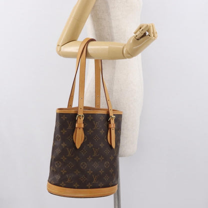 Louis Vuitton LOUIS VUITTON Monogram Bucket PM Shoulder Bag M42238 LV Authentic am9732