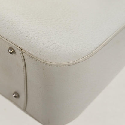 Gucci GUCCI Hand Bag Leather 2way White Silver 000 2058 0307 5 Authentic bs31539