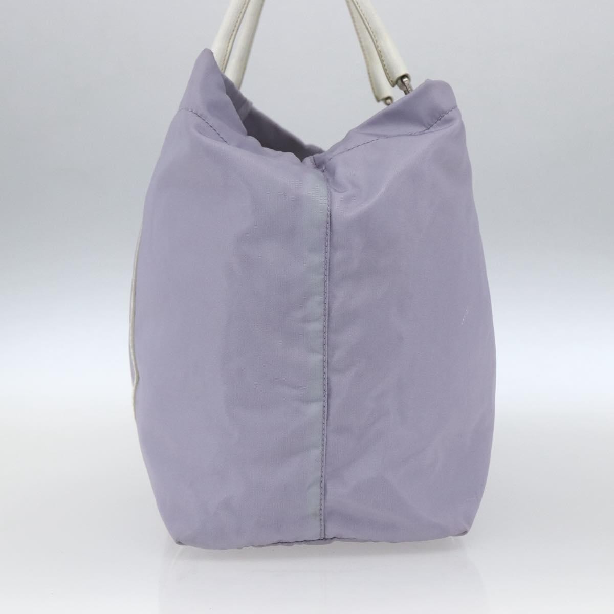 Prada PRADA Backpack Nylon Leather Purple Silver Authentic am10579 Bag