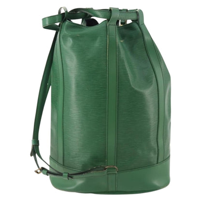 Louis Vuitton LOUIS VUITTON Epi Randonnee GM Shoulder Bag Green M43084 LV Authentic SW2146