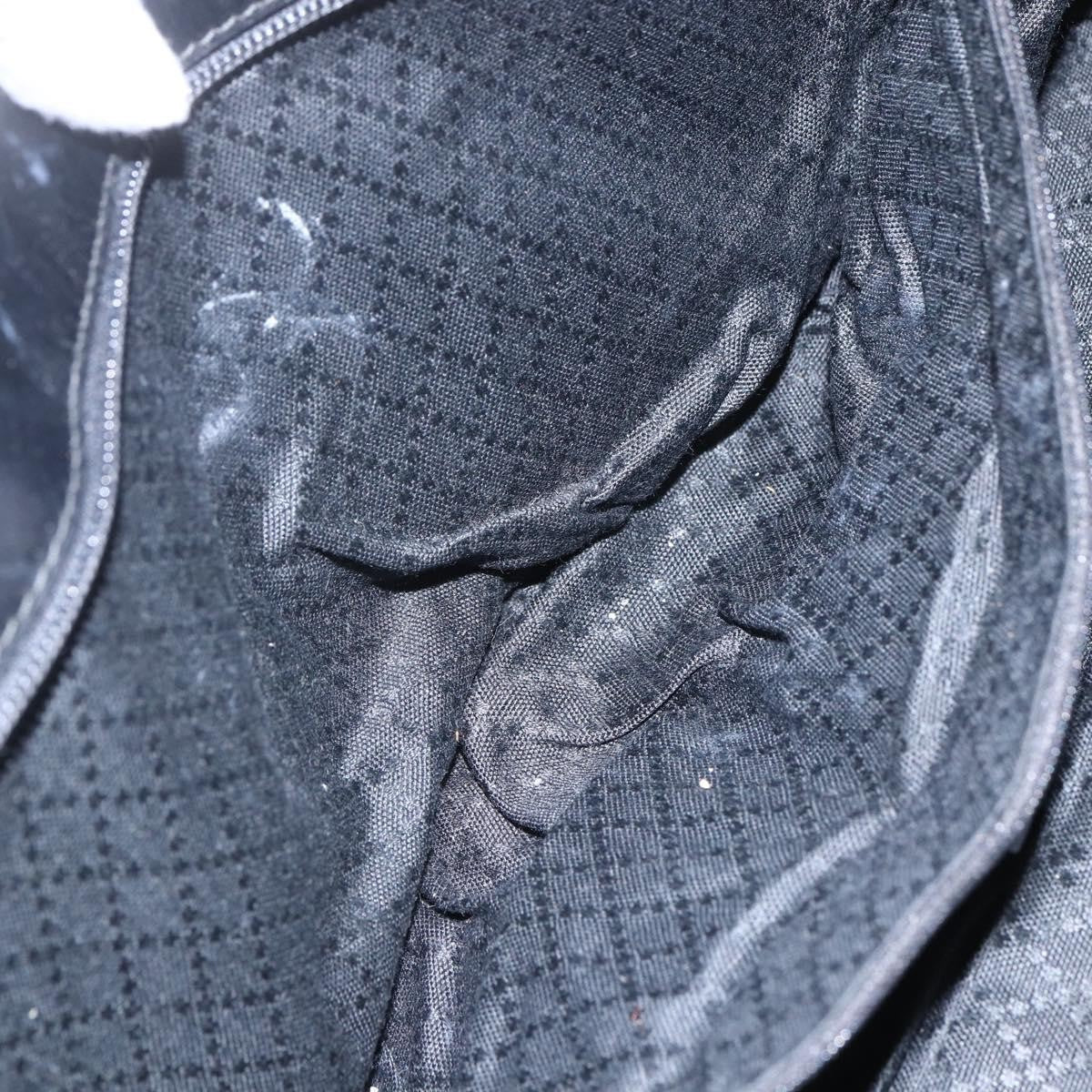 Gucci GUCCI Tote Bag Nylon Black Silver 002 2123 0455 Authentic gh1622