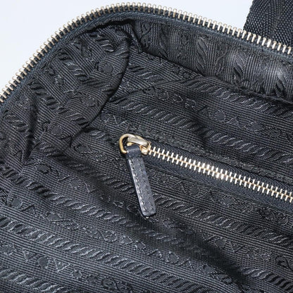 Prada PRADA Tote Bag Nylon Black Gold Authentic 156177