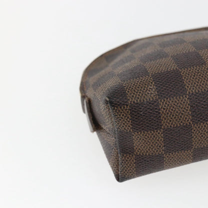 Louis Vuitton LOUIS VUITTON Damier Ebene Pochette Cosmetic PM Pouch N47516 LV Authentic 168508 Bag