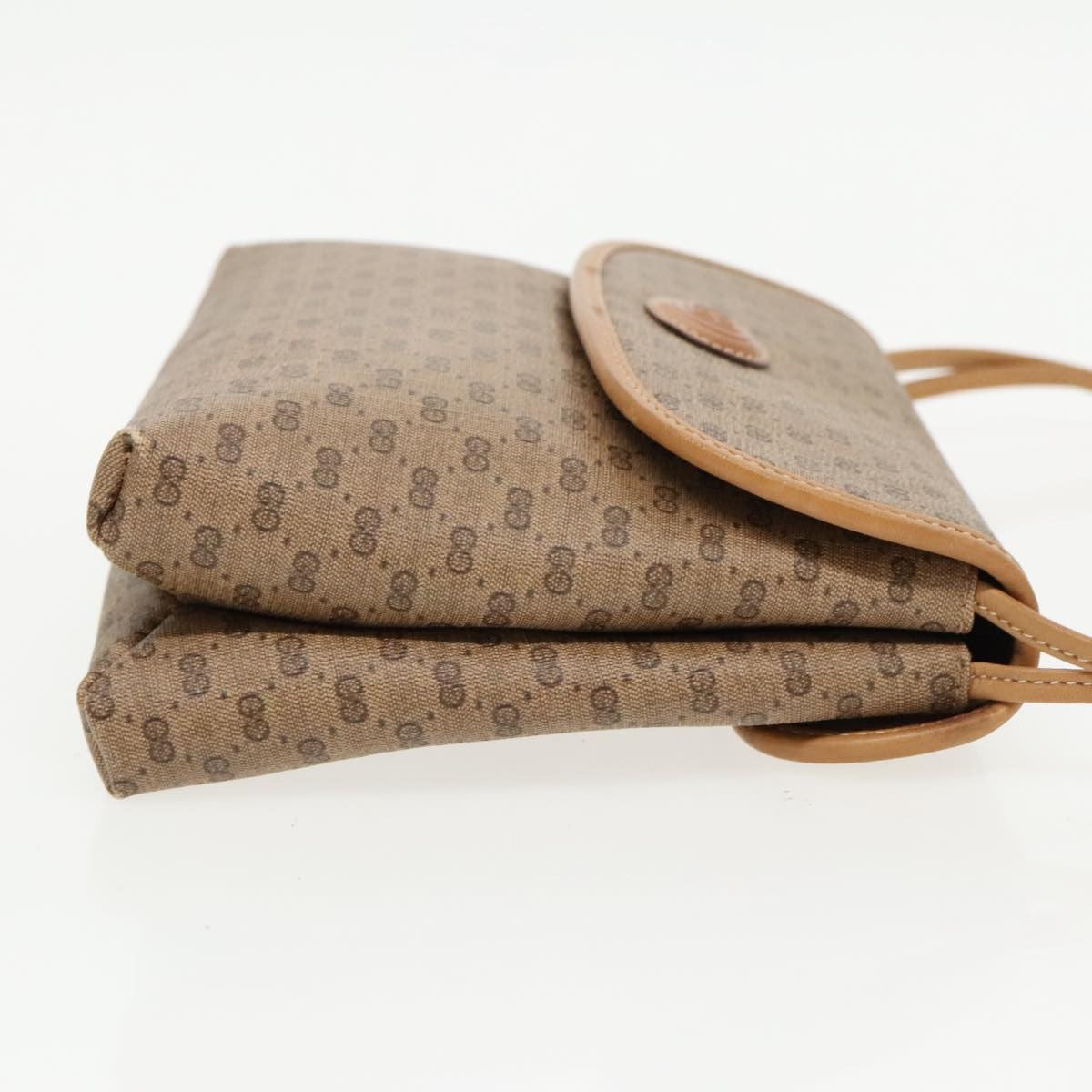 Gucci GUCCI Micro GG Supreme Shoulder Bag PVC Beige Gold 49 007 5548 Authentic th5401