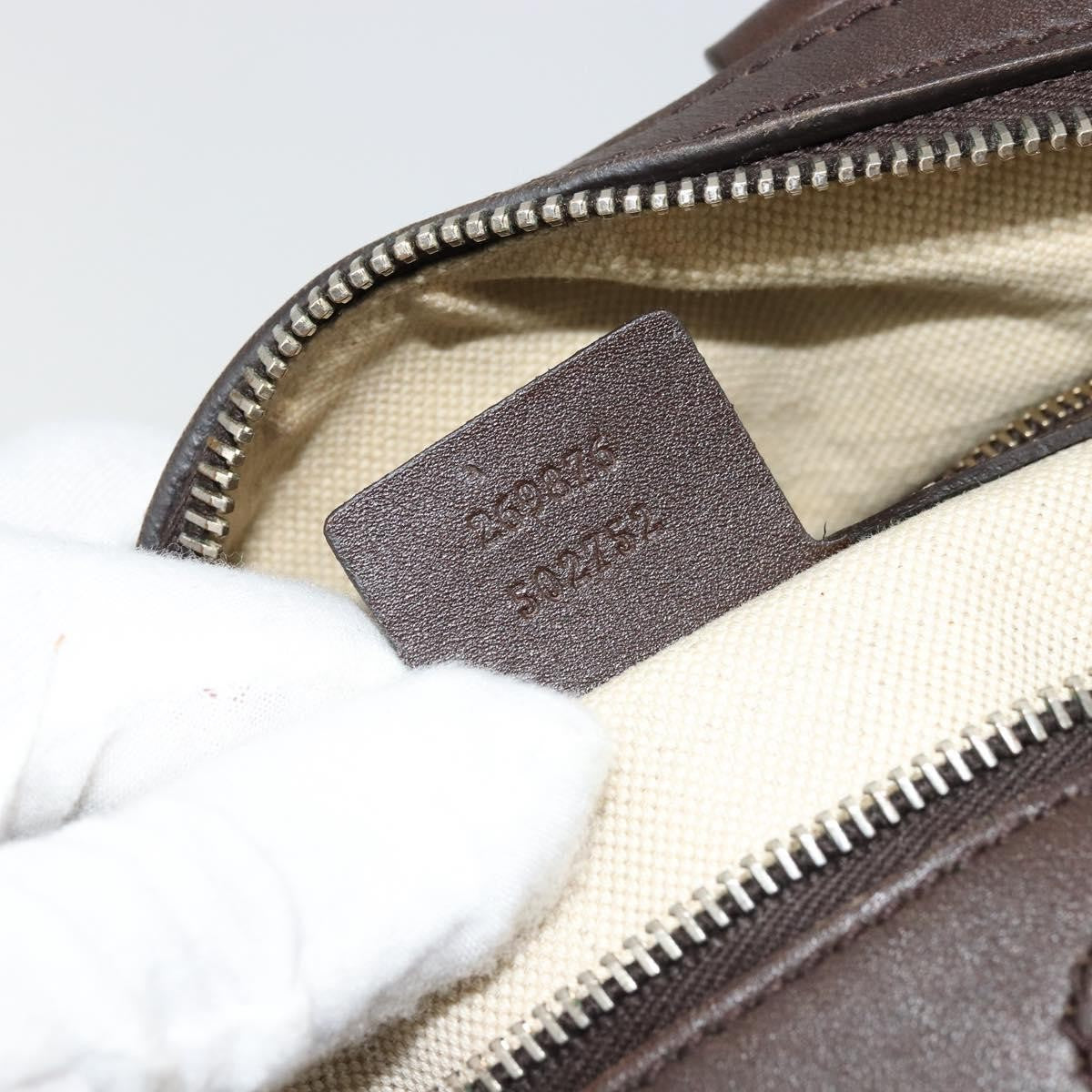 Gucci GUCCI GG Canvas Mini Boston Bag Beige Gold 269876 Authentic 175892