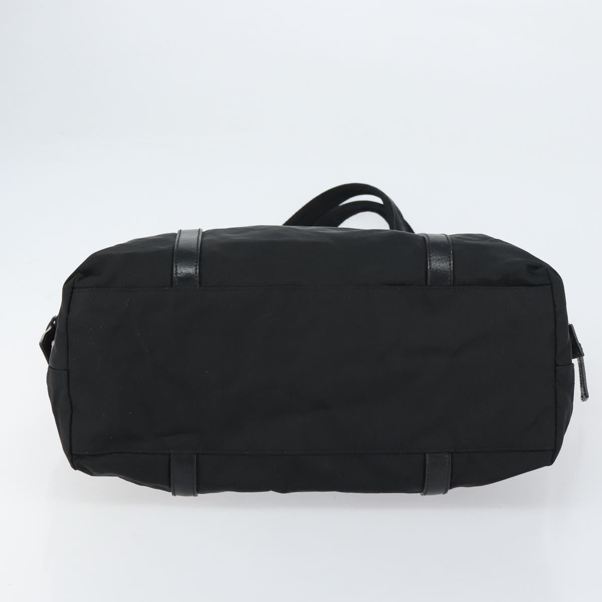 Prada PRADA Tote Bag Nylon Black Silver Authentic 151531