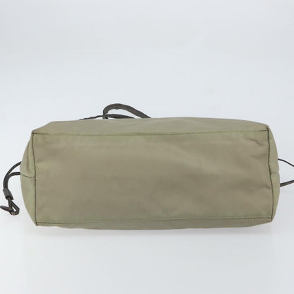 Prada PRADA Tote Bag Nylon Beige Gold Authentic 163284