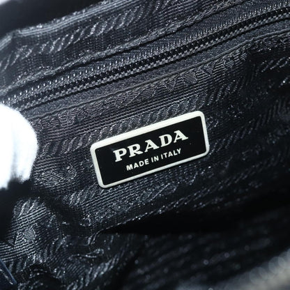 Prada PRADA Shoulder Bag Nylon Black Silver Authentic 175741