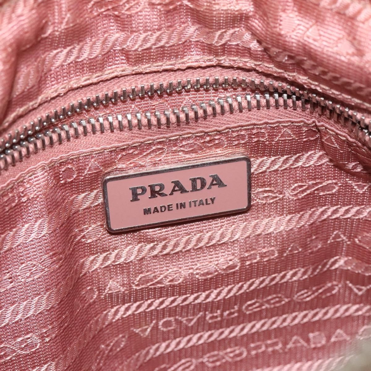 Prada PRADA Shoulder Bag Nylon Beige Authentic EC614