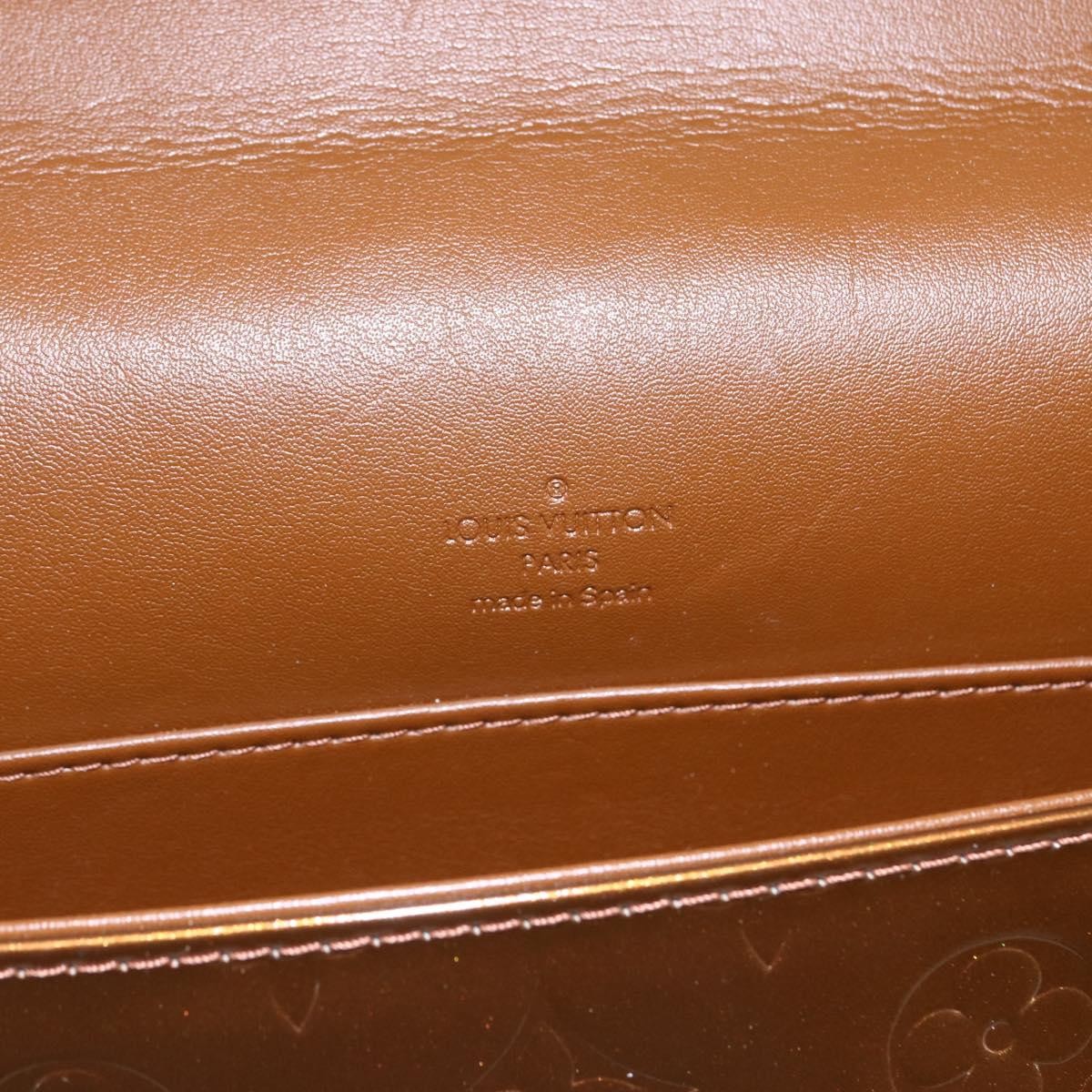 Louis Vuitton LOUIS VUITTON Monogram Vernis Thompson Street Bag Bronze M91124 LV Authentic 147761
