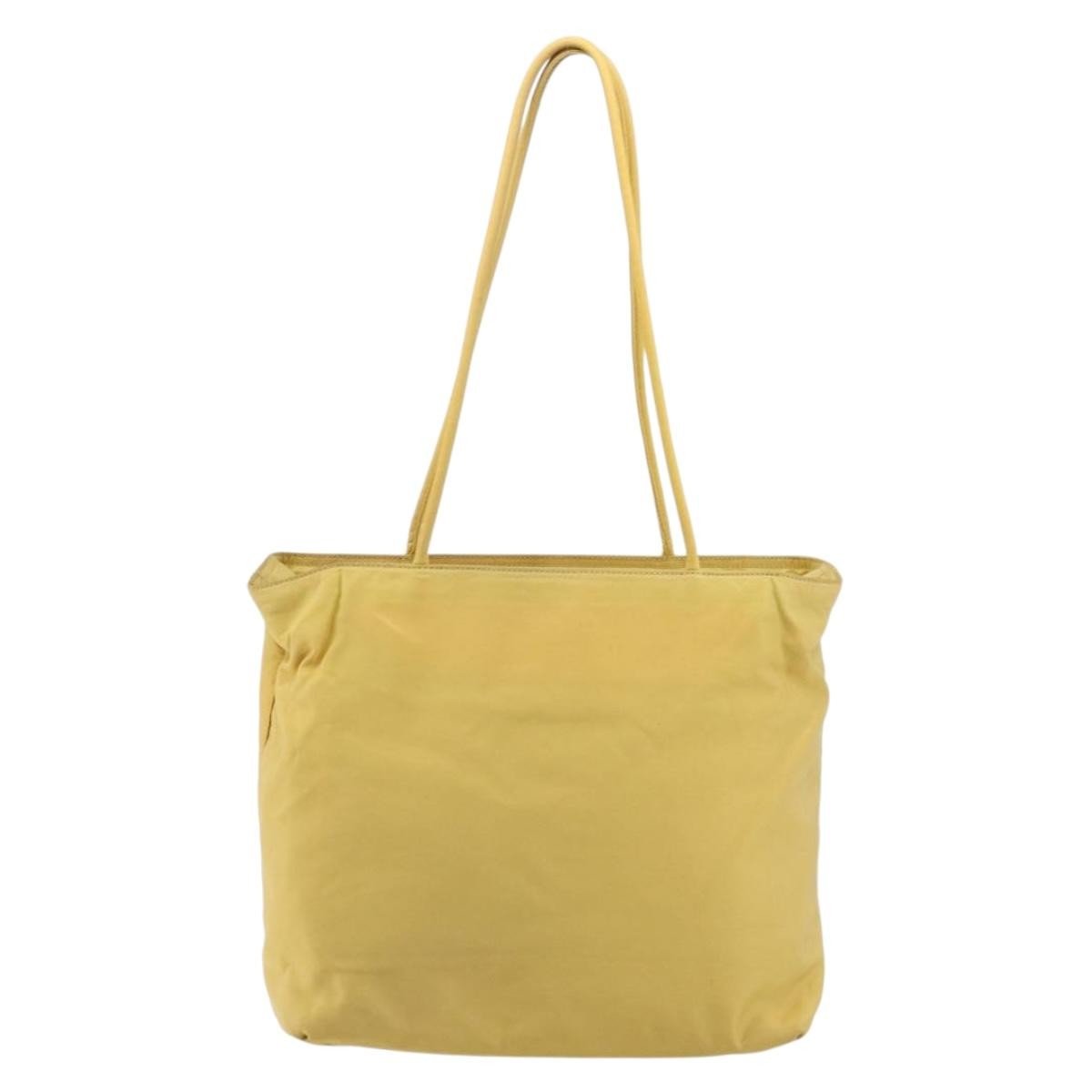 Prada PRADA Tote Bag Nylon Yellow Authentic 181131
