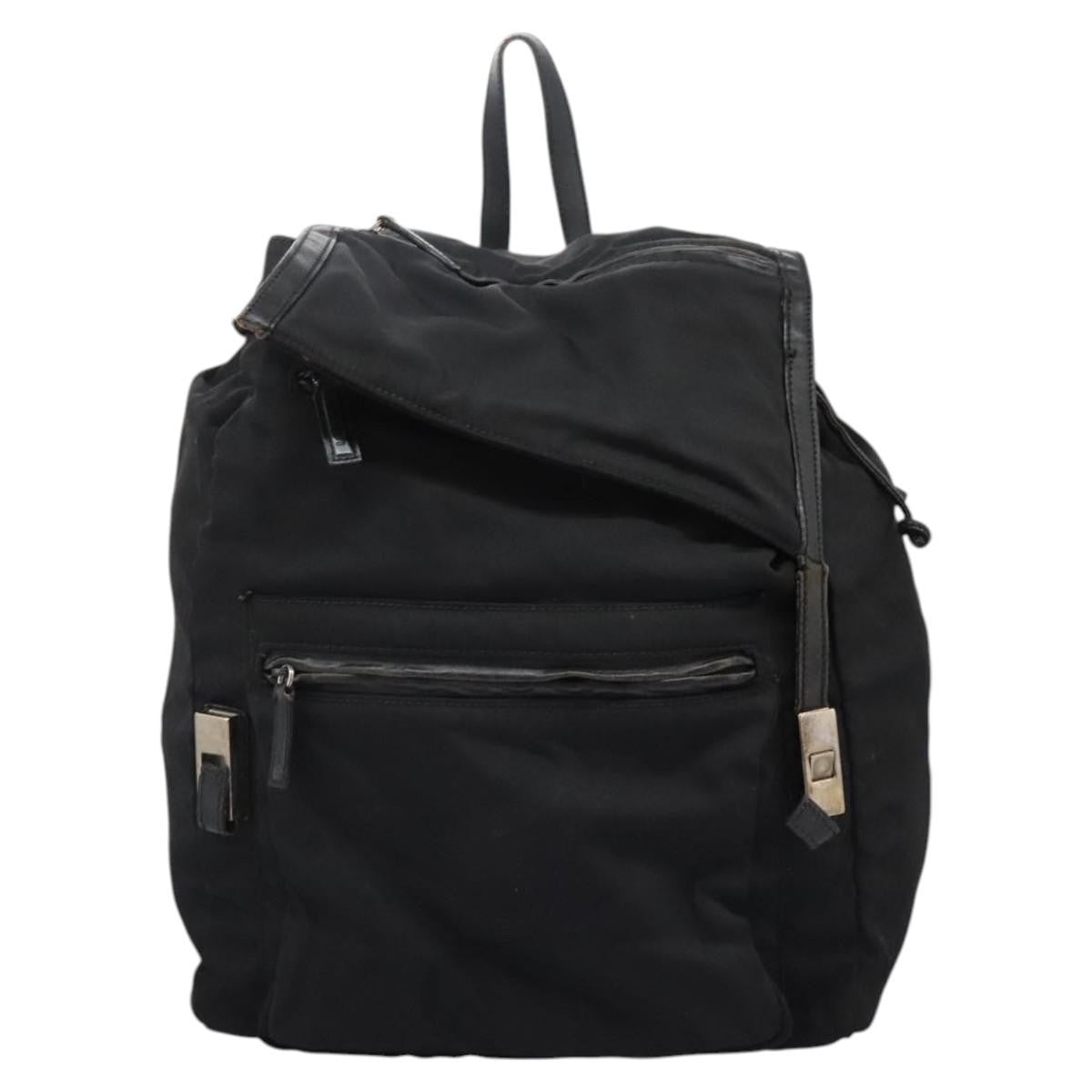 Gucci GUCCI Backpack Nylon Black Authentic 117288 Bag