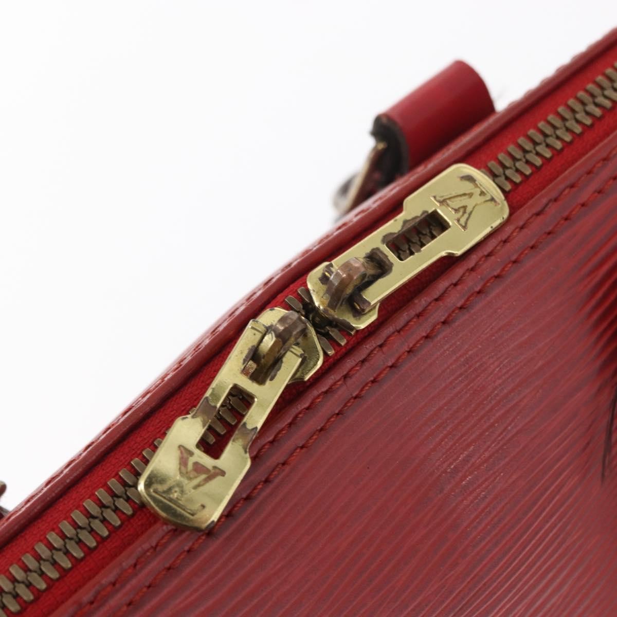 Louis Vuitton LOUIS VUITTON Epi Alma Hand Bag Castilian Red M52147 LV Authentic 158108