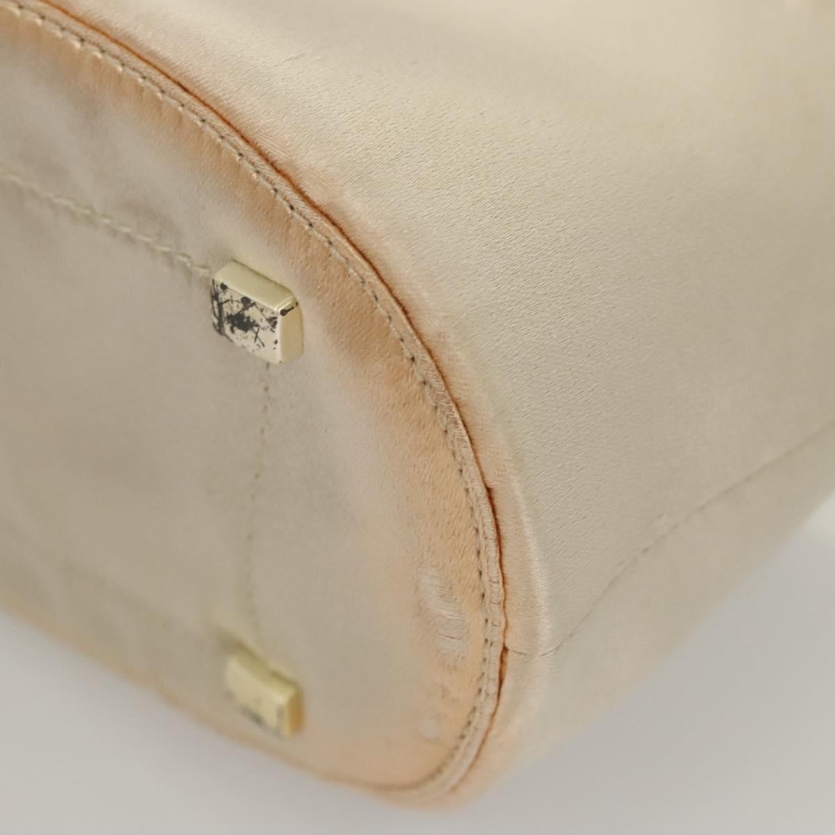 Prada PRADA Hand Bag Vinyl Clear Beige Authentic 118773