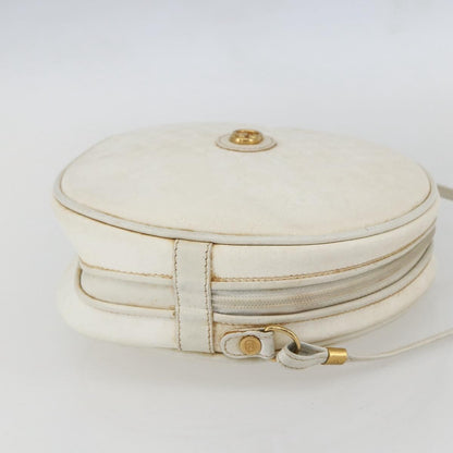 Gucci GUCCI Micro GG Supreme Shoulder Bag Leather White Gold 007 115 0088 Authentic 158504