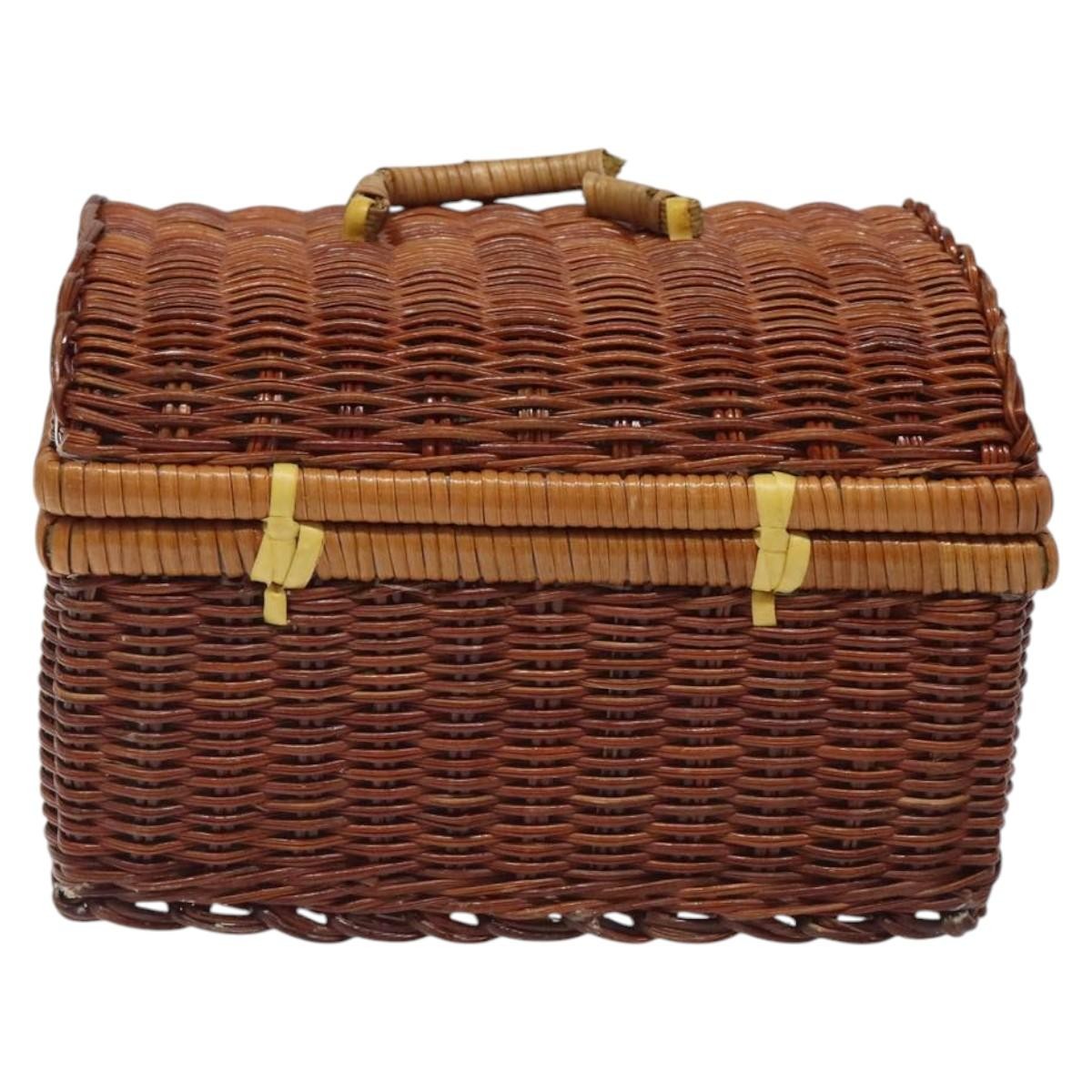 Givenchy GIVENCHY Hand Bag Raffia Brown Authentic BD1504