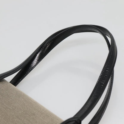 Gucci GUCCI Hand Bag Canvas Beige Gold Authentic bs25071