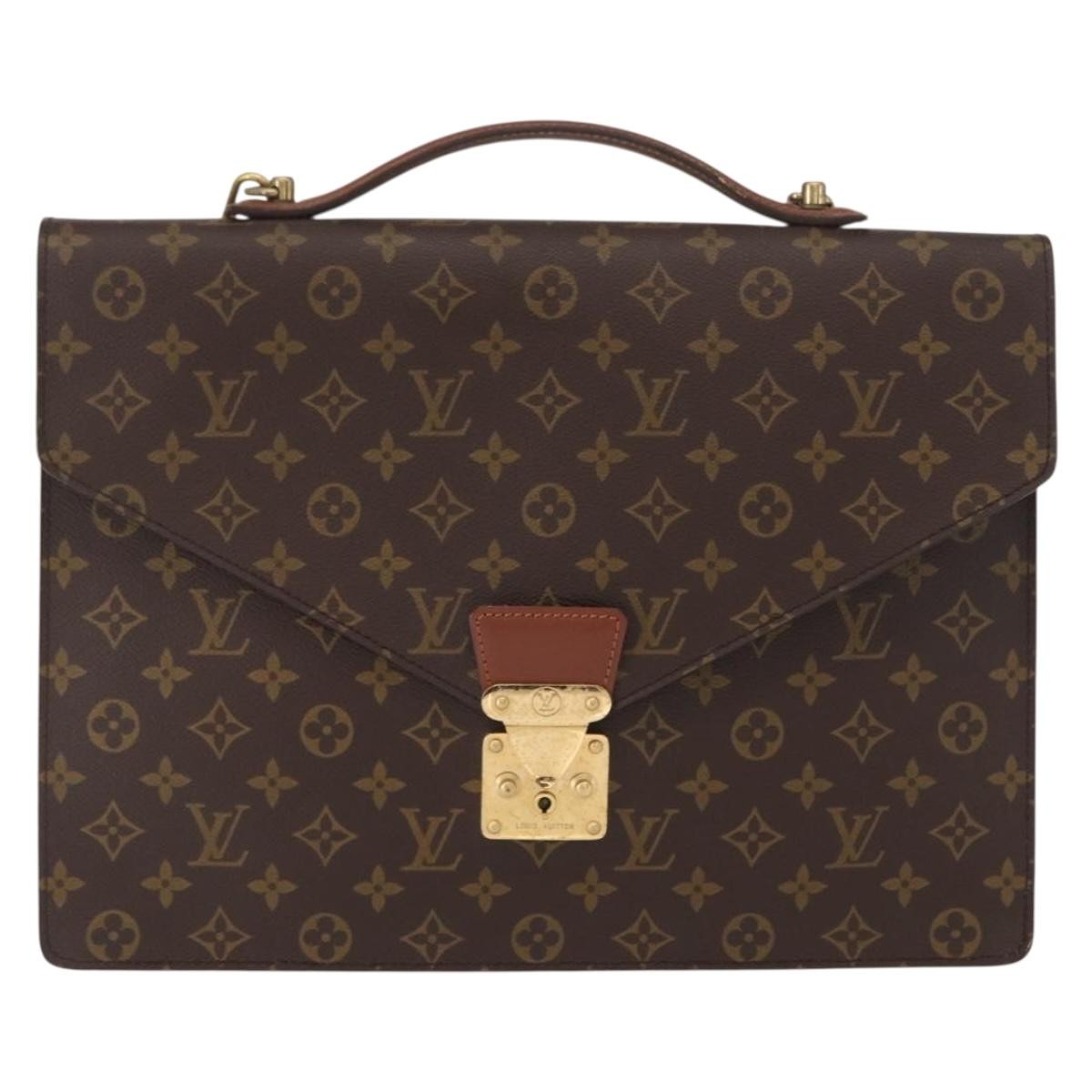 Louis Vuitton LOUIS VUITTON Monogram Porte Documents Bandouliere Bag M53338 LV Authentic 150924