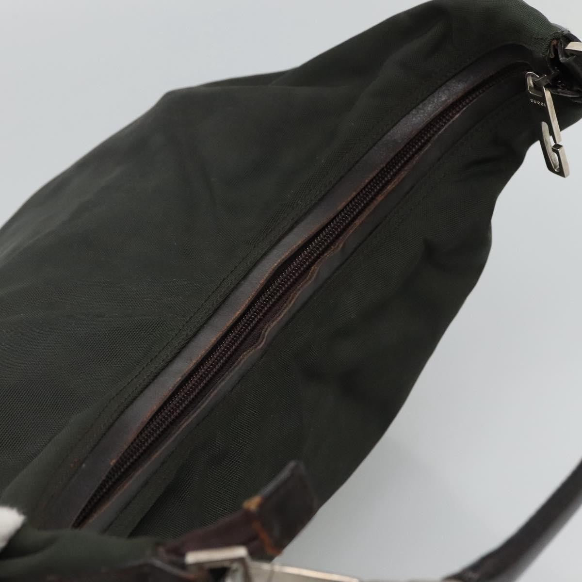 Gucci GUCCI Shoulder Bag Canvas Khaki Authentic ti2779