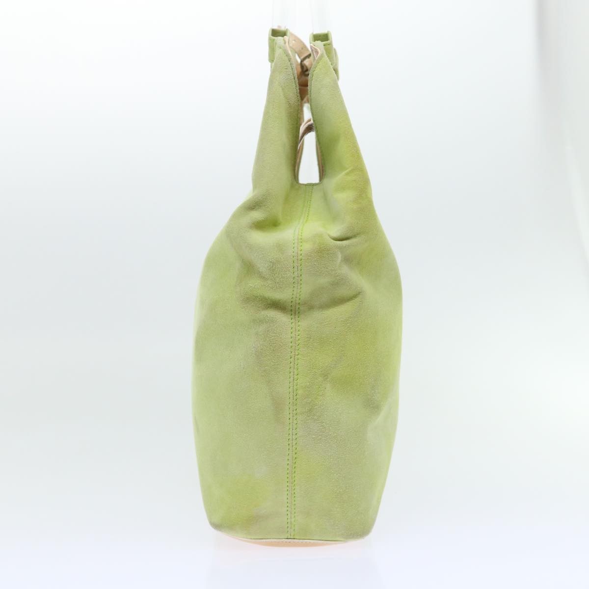 Celine CELINE Hand Bag Suede Green Authentic 53736V