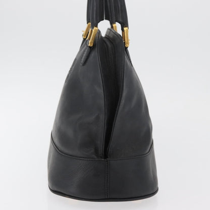 Loewe LOEWE Anagram Hand Bag Leather Black Gold Authentic bs34927