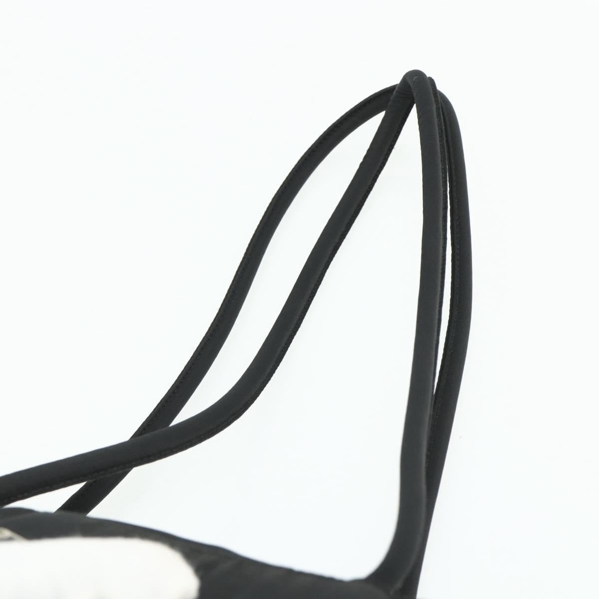 Prada PRADA Tote Bag Nylon Black Silver Authentic bs34741