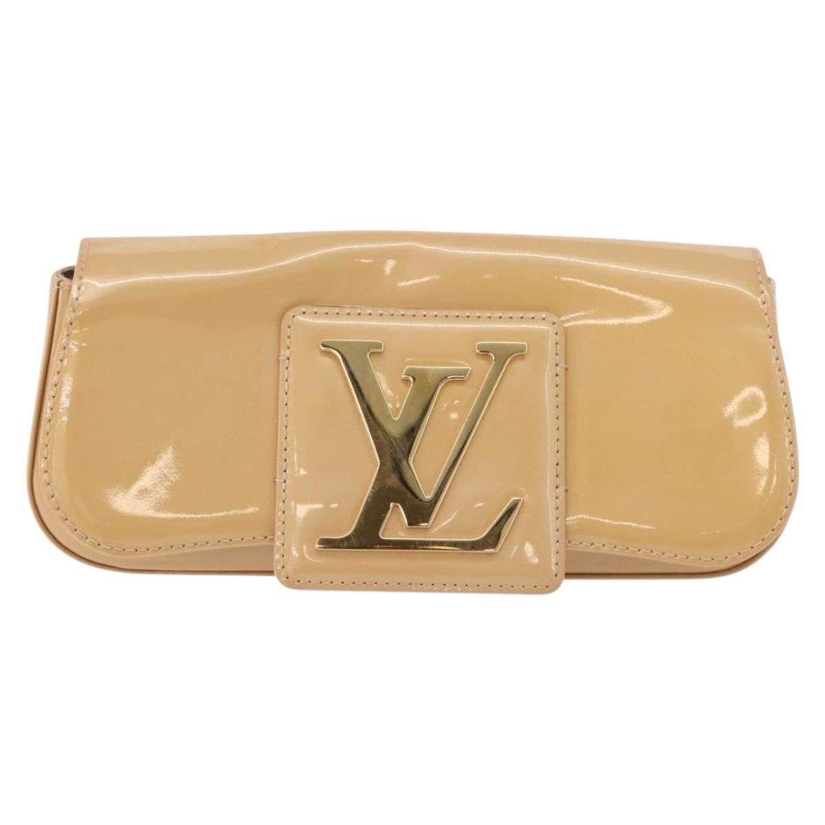 Louis Vuitton LOUIS VUITTON Vernis Pochette Sobie Bag Rose Flow Lantern M93489 LV Authentic 175411A