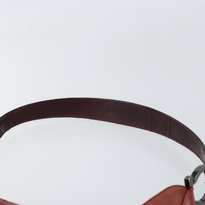 Salvatore Ferragamo Salvatore Ferragamo Gancini Shoulder Bag Patent leather Red Silver Authentic 160692