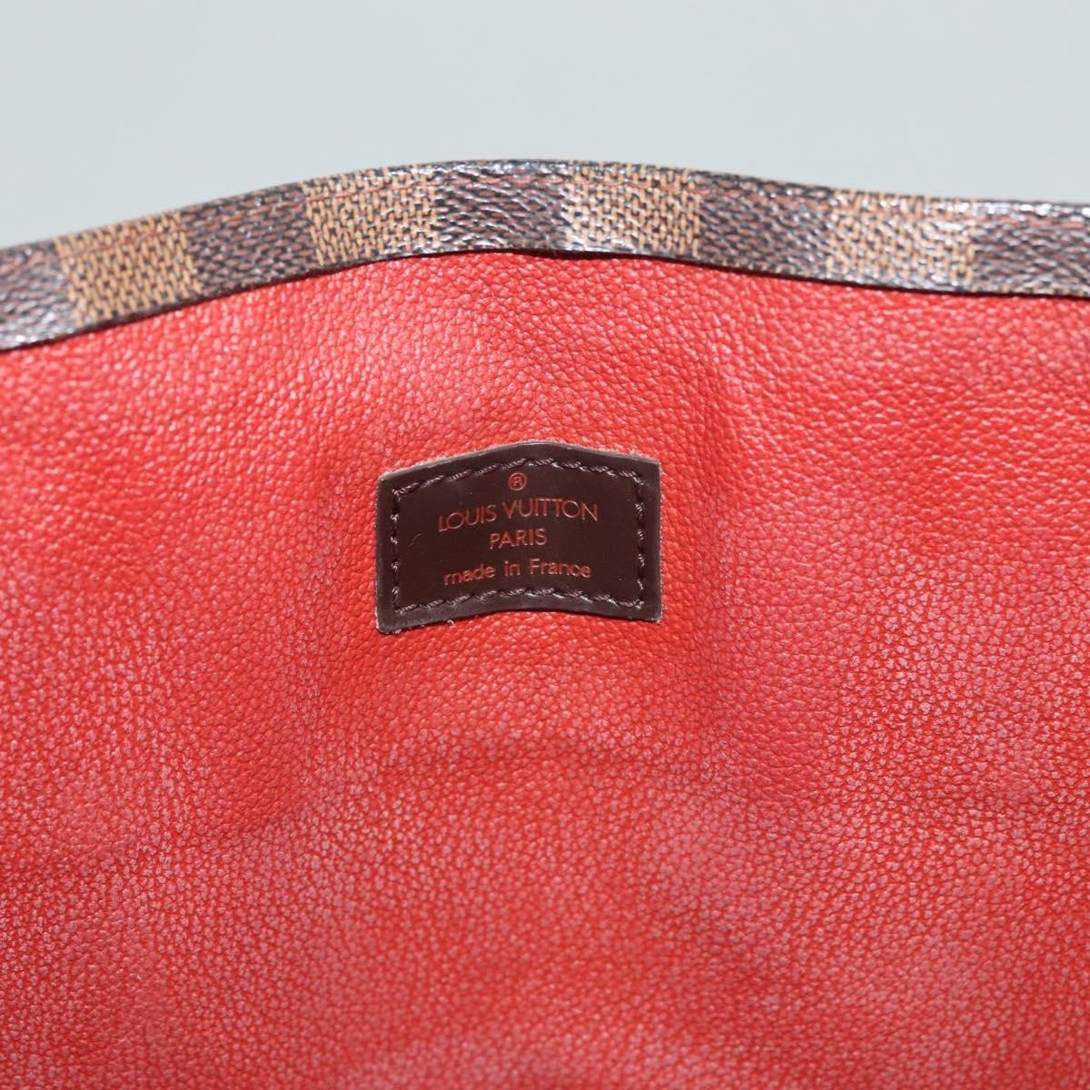Louis Vuitton LOUIS VUITTON Damier Ebene Sac Plat Hand Bag N51140 LV Authentic 118710