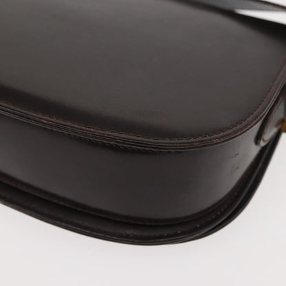 Gucci GUCCI Shoulder Bag Leather Brown gold Authentic fm4925