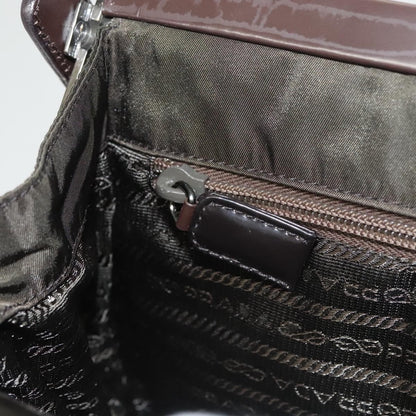 Prada PRADA Shoulder Bag Nylon Khaki Silver Authentic 123373