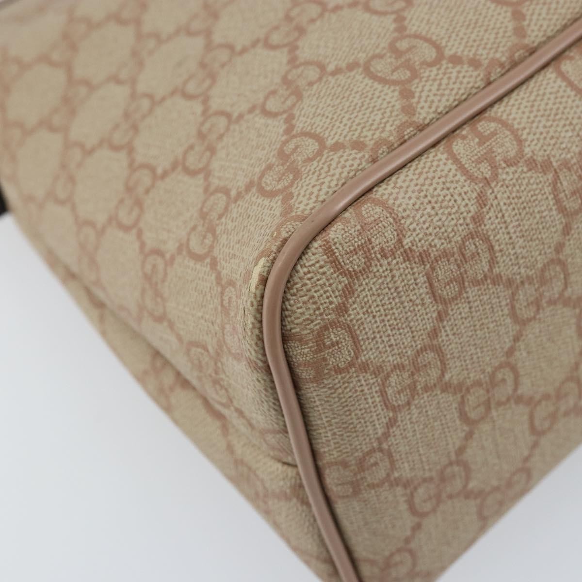 Gucci GUCCI GG Supreme Tote Bag PVC Beige Gold 353440 Authentic YKZ112
