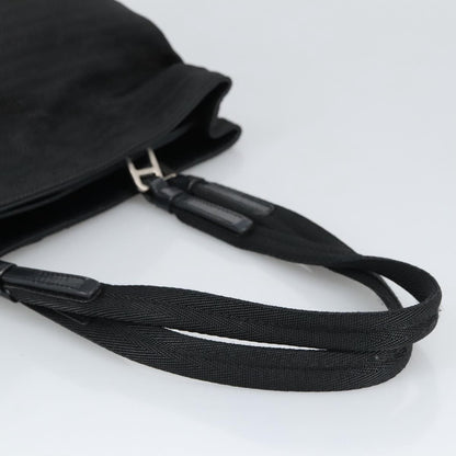 Prada PRADA Hand Bag Nylon Black Silver Authentic 96925