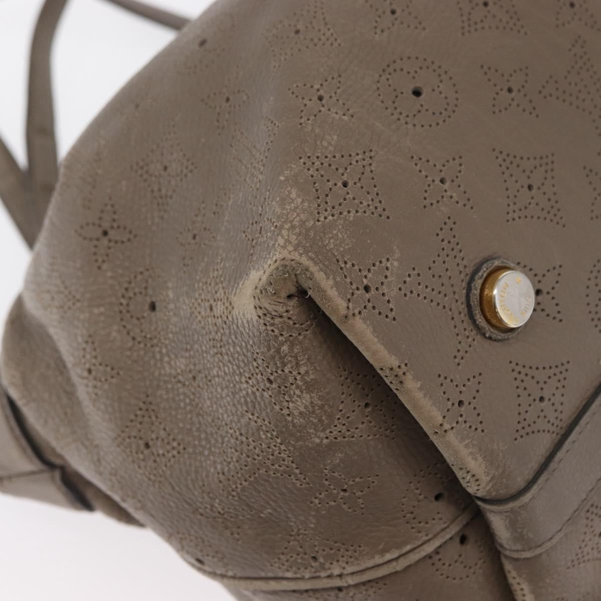 Louis Vuitton LOUIS VUITTON Mahina Shiels PM Hand Bag Leather Opal M93084 LV Authentic BA10353