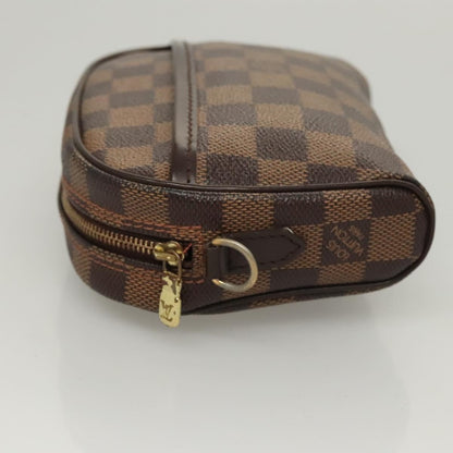 Louis Vuitton LOUIS VUITTON Damier Ebene Pochette Ipanema Shoulder Bag N51296 LV Authentic 120073