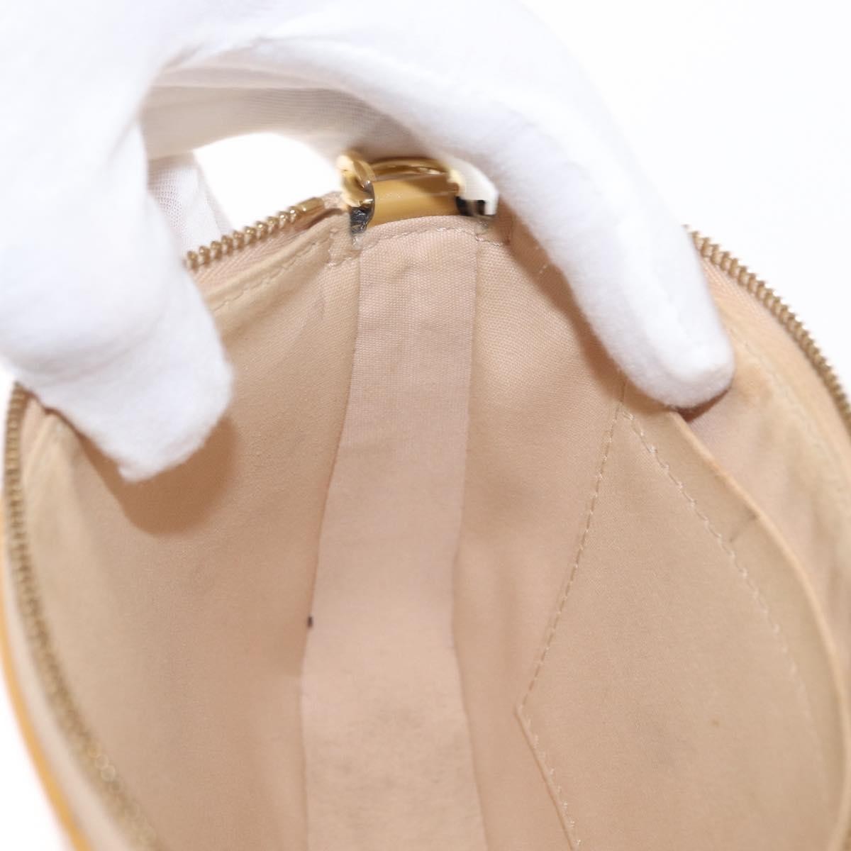 Louis Vuitton LOUIS VUITTON Vernis Pochette Accessoires Accessory Pouch Citrin LV Authentic 161520 Bag