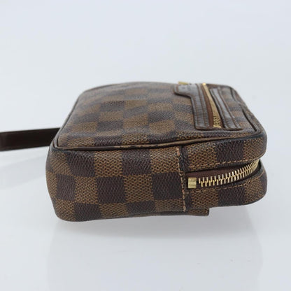 Louis Vuitton LOUIS VUITTON Damier Ebene Pochette Billets Macau Clutch Bag N61739 Authentic BA11690