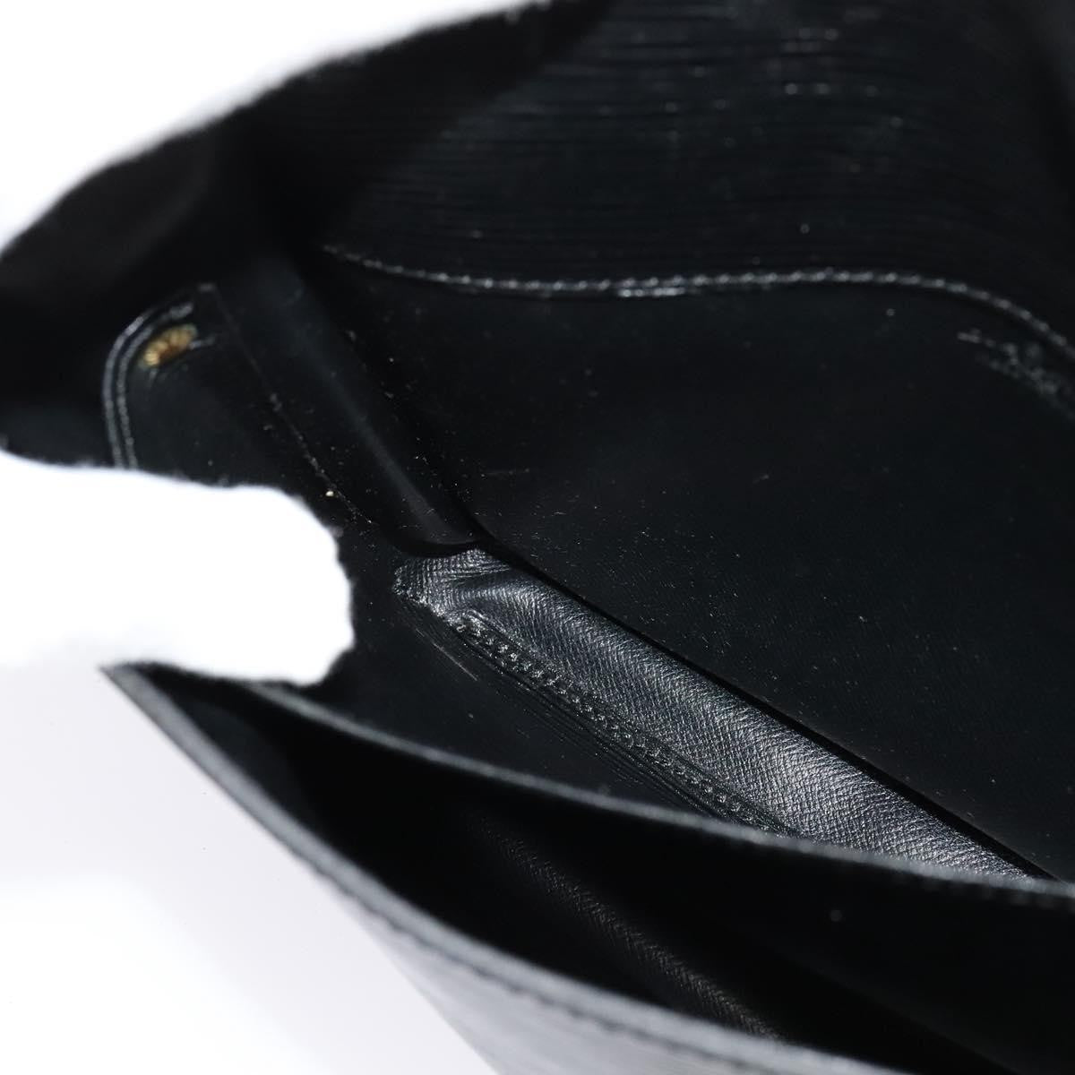 Louis Vuitton LOUIS VUITTON Epi Cartouchiere MM Shoulder Bag Black Noir M52242 LV Authentic BA4693